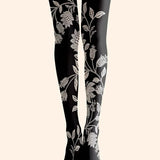 Viken | Plāns Ziedu raksta legingi - Midnight Bloom Design