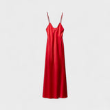 Solène  | Karmīnsarkana kleita Minimālistisks un elegants dizains