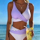 Svītrainais Krāsainais Bikini