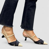 Florette | Elegantas slingback kurpes ar papēdi