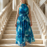 Sylin | Savākts Halter Midi Kleita