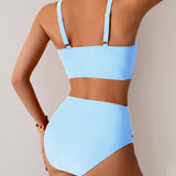 Sexy High-Waisted Knot Bikini