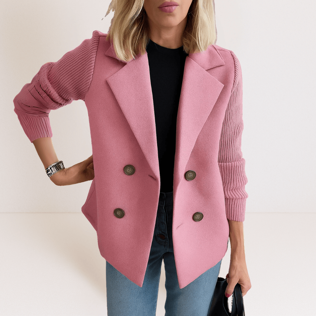 Marta™ | Elegants mētelis ar pūkainām piedurknēm