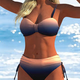 Trendy Bikini with Adjustable Drawstring Design