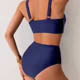 Sexy High-Waisted Knot Bikini