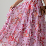 Nori | Halterneck Floral Maxi  Kleita