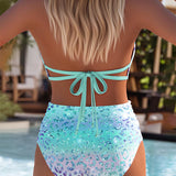 Sexy Printed Bikini Top - Dos Nu Style