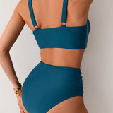 Sexy High-Waisted Knot Bikini