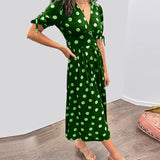 Monika | Eleganta kleita ar punktu rakstu