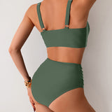 Sexy High-Waisted Knot Bikini