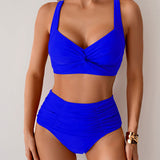 Sexy High-Waisted Knot Bikini
