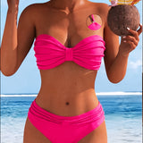 Krāsains Bikini ar Kakla Saiti