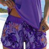 Elegants Okeāna Drukāts Tankini