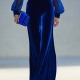 Gunta | Elegancki Jumpsuit z Aksamitnego Materiału
