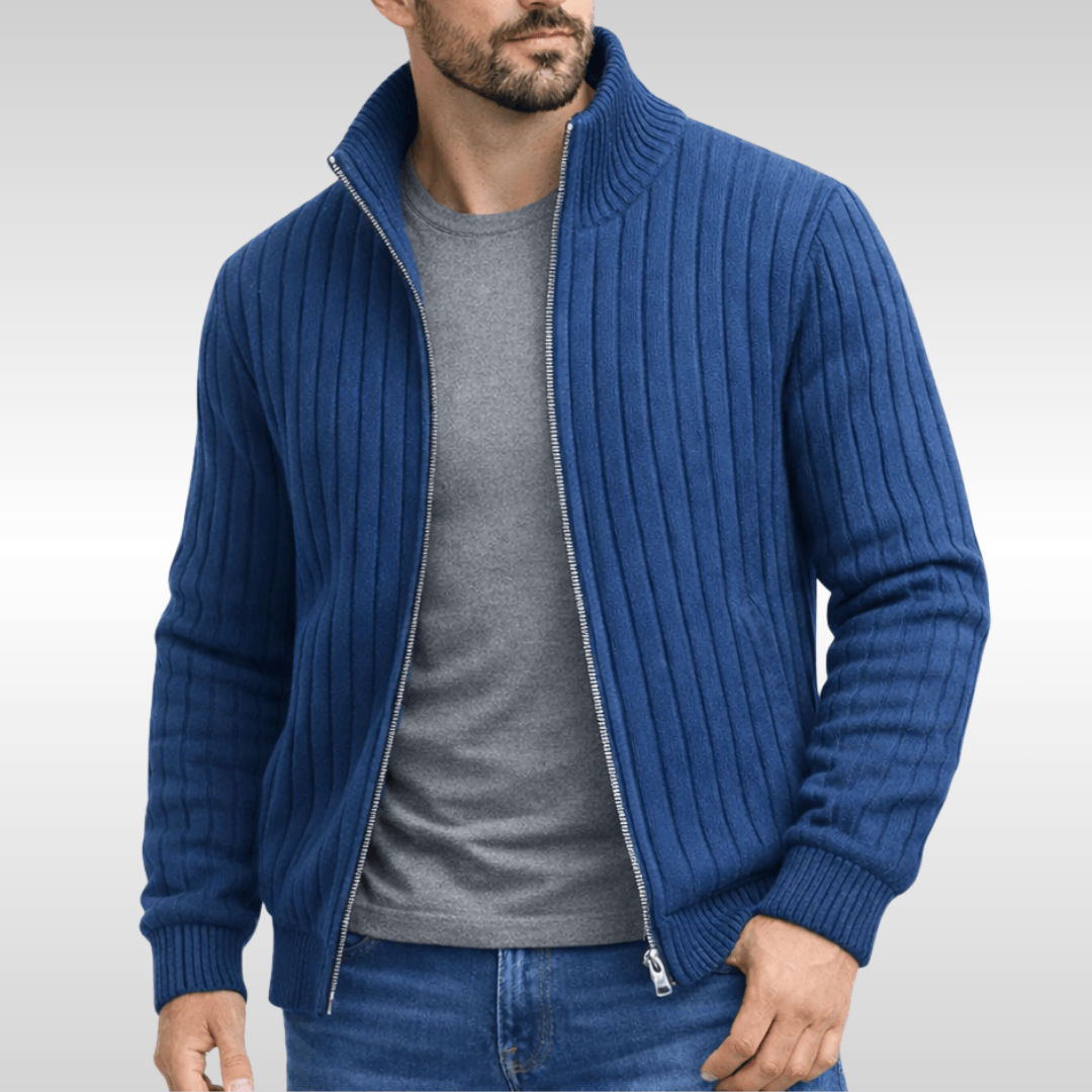 Tiberius | Elegants kardigans ar rāvējslēdzēju