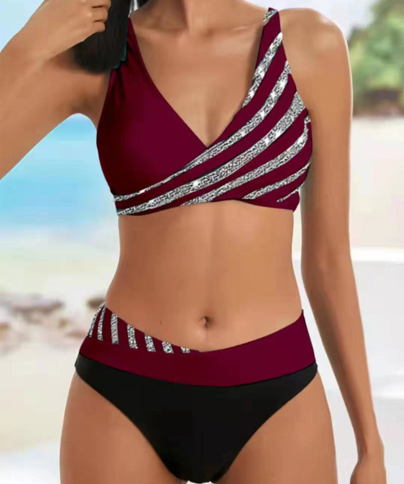 Mona | Apdrukāts bikini siltās krāsās