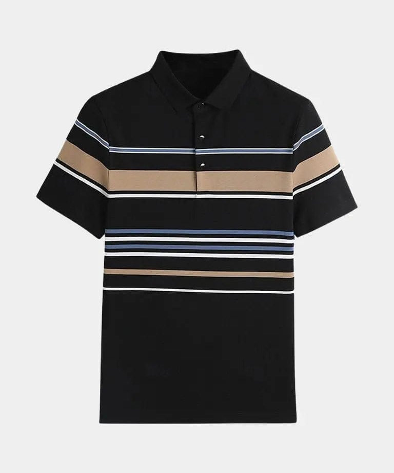Kasper™ | Svītrains Polo Krekls ar Saulrietu