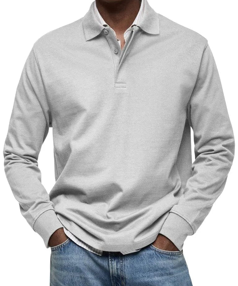 MOHR® | Grezns polo krekls ar garām piedurknēm
