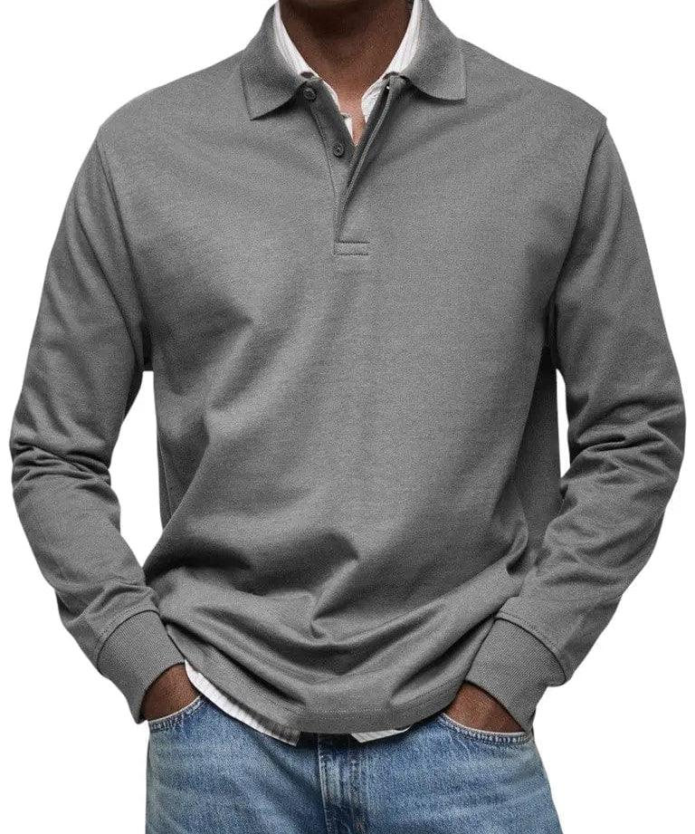 MOHR® | Grezns polo krekls ar garām piedurknēm