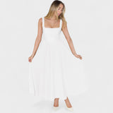 Maribel | Midi kleita ar kantainu kakla izgriezumu