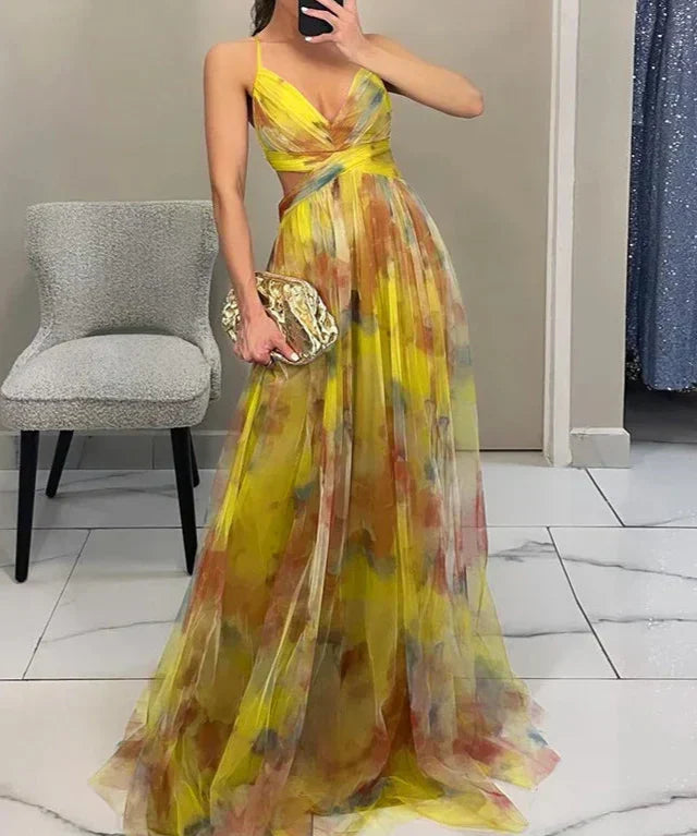 Madeline | Ziedains Garā Kleita, Kas Izstaro Eleganci Bez Pūlēm