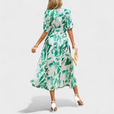 Clara | Eleganta ziedu midi kleita