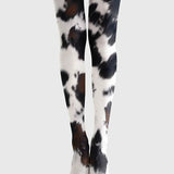 Viken | Plāns Jautrs Māksliniecisks Apdrukas Legingi un Personalizētas Zeķes [Moo Chic]
