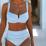 Augsta Jostas Bikini ar Joslu