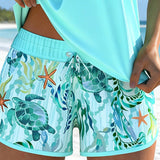 Elegants Okeāna Drukāts Tankini