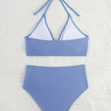 Halter Neck Bikini with Adjustable Straps