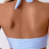 Svītrainais Seksīgais Bikini