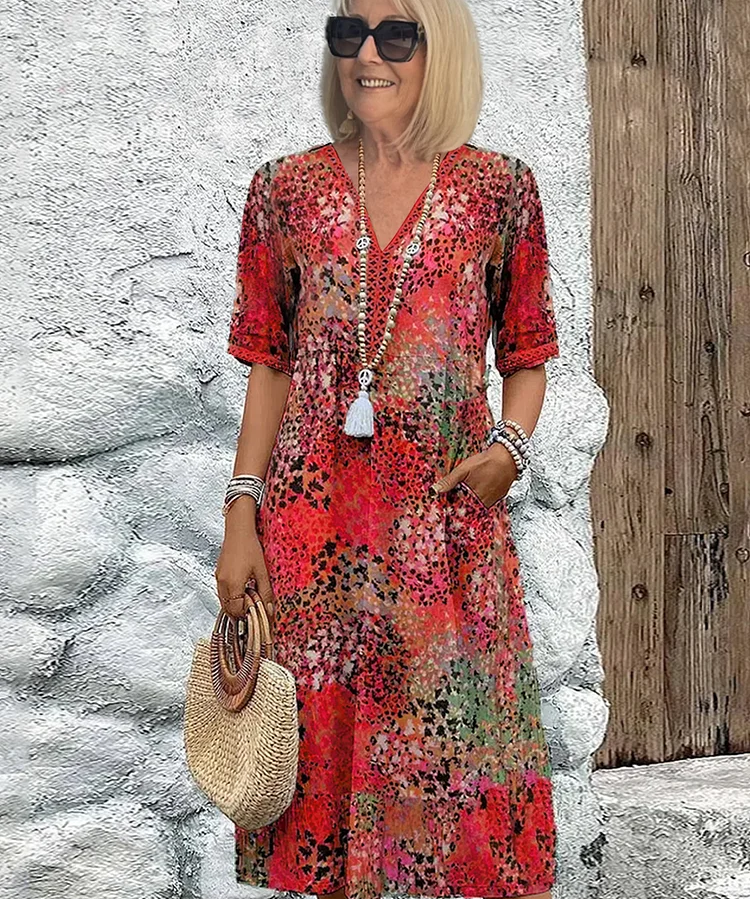 Lia | Sieviešu midi kleita no viegla auduma