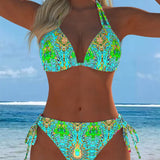 "Krāsains Bikini ar Kakla Siksniņu" can be rewritten as "Krāsains Bikini ar Kakla Siksniņu Dizains".