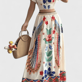 Itzel | Boho komplekts ar etniskiem rakstiem