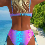 Vilinošs leopardu raksta bikini