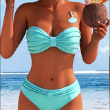 Krāsains Bikini ar Kakla Saiti