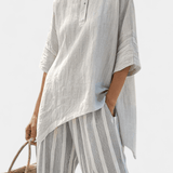 Clarisse | Daisy asimetrisks elegants blūzs ērtībai