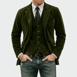 Tommy™ | 2 daļīgs samta uzvalka un vestes komplekts